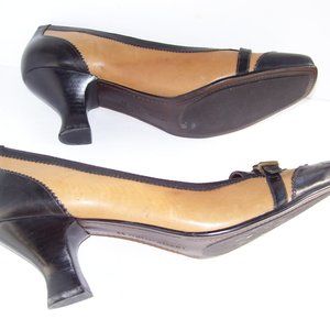 Naturalizer Tan &  Brown Slip on Leather Shoes 10W